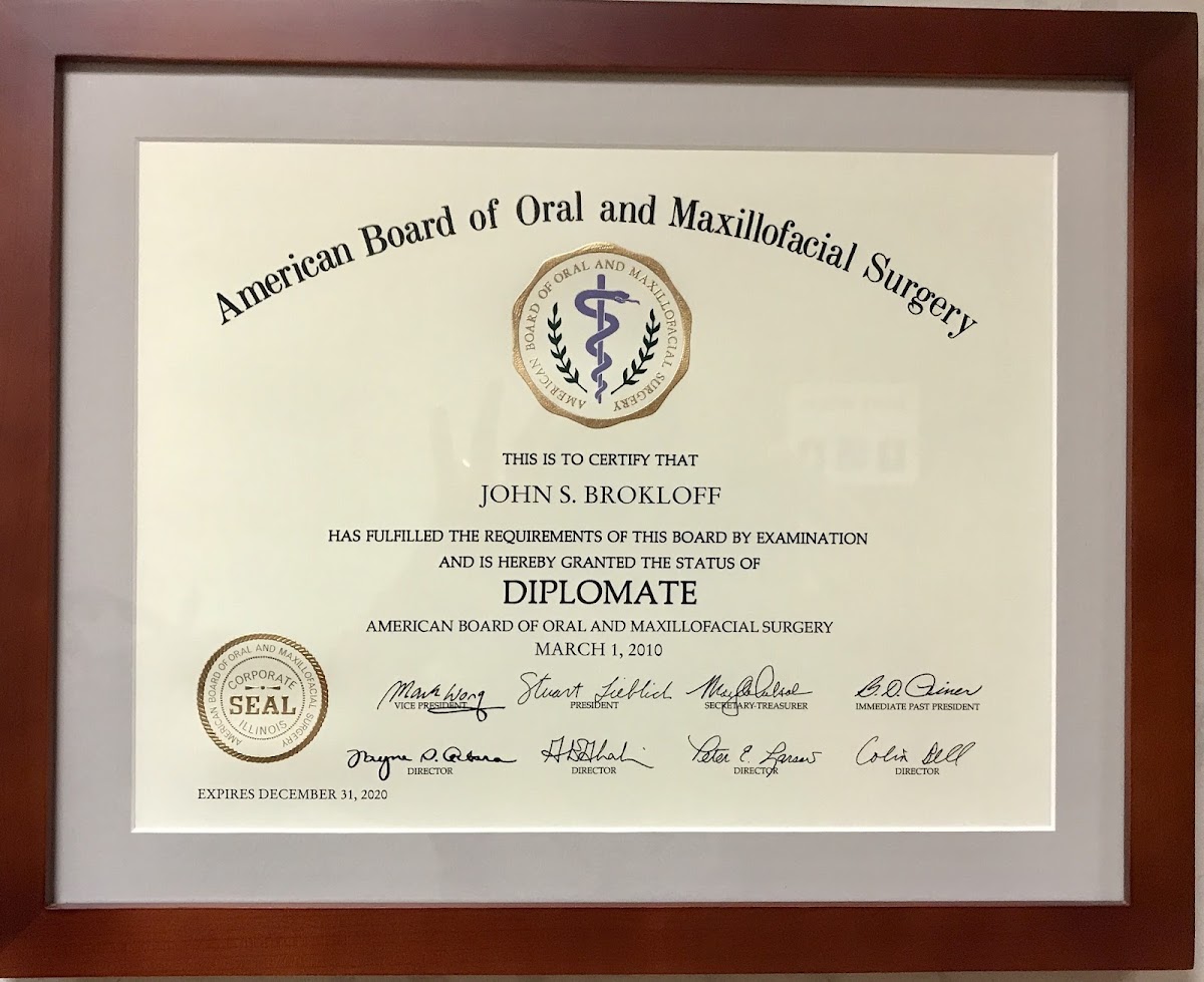 Dr. John Brokloff, Oral Surgeon photo 2
